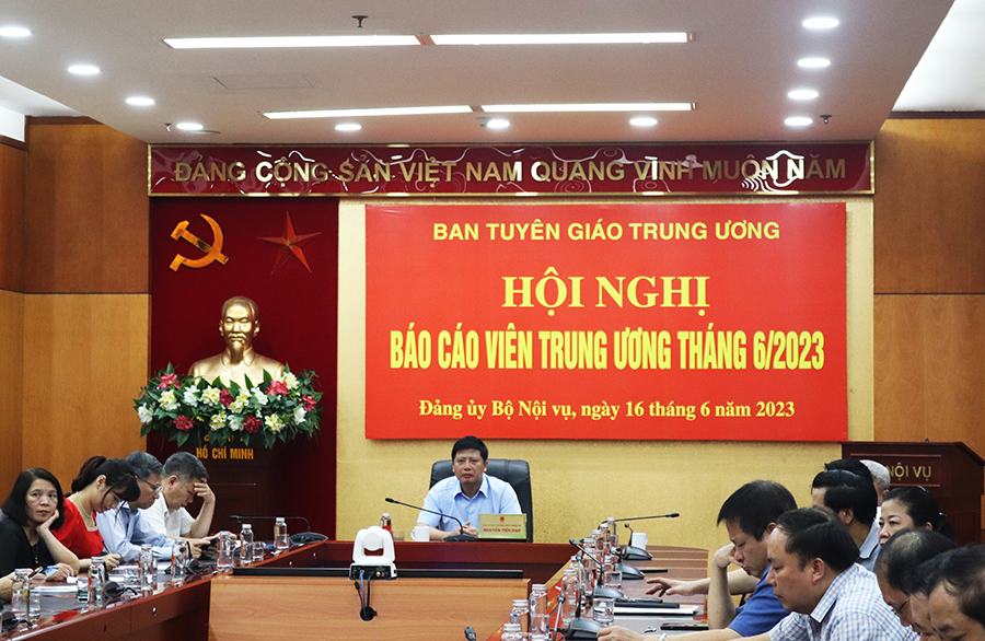 Ban Tuyên giáo Trung ương tổ chức Hội nghị báo cáo viên Trung ương tháng 6/2023